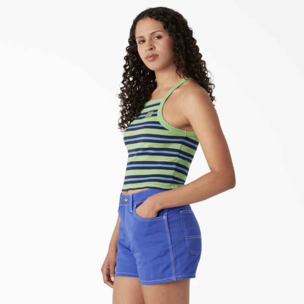 Dickies striped knit ribbed tank